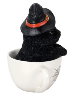 Halloween Katze In Teetasse 16cm 9 Halloween Katze In Teetasse 16cm -Halloween Dekorations Geschäft halloween kaetzchen in teetasse halloween kitten in a tea cup halloween tisch deko 51341 04