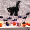 Schwarze Katze Aus Lametta 1 Schwarze Katze Aus Lametta -Halloween Dekorations Geschäft halloween katze aus lametta halloween cat lametta halloween deko 51728 02