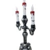 Gothic Kerzenständer Mit LED Kerzen -Halloween Dekorations Geschäft halloween kerzenstaender mit led kerzen fledermaus licht skull candelabra 38309