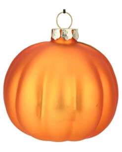 Halloween Jack O'Lantern Glas Christbaumkugel Ø7,6cm -Halloween Dekorations Geschäft halloween kuerbis glas weihnachtskugel halloween und horror weihnachtsdeko jack o lantern pumpkin hanging ornament 54760 2