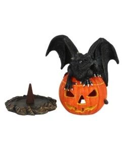 Jack O Lantern Kürbis Mit Drache Räucherkegelhalter -Halloween Dekorations Geschäft halloween kuerbis mit drachen raeucherkegelhalter halloween kuerbis teelichthalter trick or treat dragon cone burner 51679 03