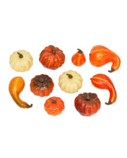 Halloween Mini-Kürbis Streudekoration -Halloween Dekorations Geschäft halloween mini streu kuerbissee halloween mini pumpkin scatter deco halloween kuerbis kaufen 53696 02