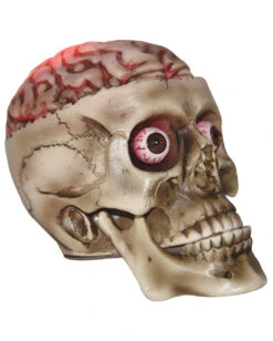 Halloween Totenschädel Mit Blutigem LED Gehirn 19cm 7 Halloween Totenschädel Mit Blutigem LED Gehirn 19cm -Halloween Dekorations Geschäft halloween totenkopf mit blutigem led gehirn halloween skull with bloddy led brain halloween deko 53917 02