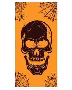 Totenschädel Türfolie Mit LED