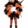 Halloween Kranz Mit Hexen Beinen 1 Halloween Kranz Mit Hexen Beinen -Halloween Dekorations Geschäft halloween tuerkranz mit hexenbeinen halloween door wreath with witch legs hexen deko 52763