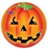 Kürbiskopf Partyteller -Halloween Dekorations Geschäft halloween kuerbis pappteller halloween geschirr und deko mit kuerbis motiv 24591