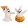 Happy Halloween Kürbisgeist Salz & Pfefferstreuer -Halloween Dekorations Geschäft happy halloween geister salz und pfefferstreuer halloween wohnungsdeko und homeware halloween ghost salt pepper set 54642