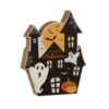 Haunted House Aufsteller Happy Halloween 12cm -Halloween Dekorations Geschäft happy halloween haunted house aufsteller 12cm happy halloween haunted house block 54668