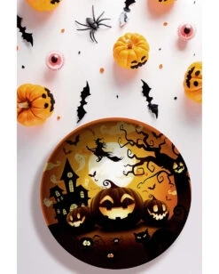 Happy Halloween Kürbis Schale -Halloween Dekorations Geschäft happy halloween kuerbis schuessel happy halloween pumpkin bowl halloween trick or treat schale 53206