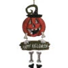 Kürbis Skelett Holzschild Happy Halloween -Halloween Dekorations Geschäft happy halloween kuerbis skelett dekoschild pumpkin skeleton hanging sign holzschild halloween deko 52981