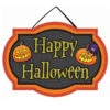 Happy Halloween Schild Mit Kürbis -Halloween Dekorations Geschäft happy halloween schild happy halloween sign halloween tuer und wand deko 39767