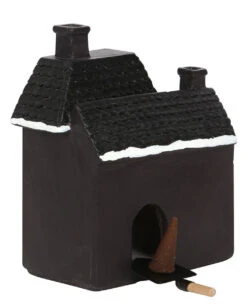 Hounted House Räucherkegel Haus -Halloween Dekorations Geschäft haunted house raeucherkegel halter haunted house incense cone burner halloween homeware 53588 03