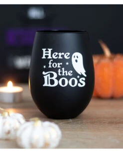 Here For The Boos Cocktail Glas -Halloween Dekorations Geschäft here for the boos halloween cocktail glas halloween homeware halloween geschirr 53395 03
