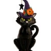 Schwarze Katze Mit Hexenhut Keramik Figur 31cm 2 Schwarze Katze Mit Hexenhut Keramik Figur 31cm -Halloween Dekorations Geschäft hexenkatze keramik figur halloween und gothic wohnungsdeko und homeware witchs car familiar figurine 54646 2