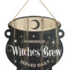 Hexenkessel Dekoschild 2 Hexenkessel Dekoschild -Halloween Dekorations Geschäft hexenkessel haengeschild witches brew cauldron hanging sign halloween deko walpurgisnacht deko 51669 01