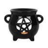 Pentagramm Hexenkessel Duftlampe -Halloween Dekorations Geschäft hexenkessel pentagramm duftlampe gothic duftlampe pentagram cauldron oil burner gothic deko 51987 01