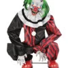 Hockender Horror Clown Animatronic Mit Bewegung -Halloween Dekorations Geschäft hockender horror clown animatronic mit bewegung licht und sound 37580