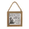 "Haunted House Enter If You Dare" Halloween Wandbild 15cm -Halloween Dekorations Geschäft holz schild haunted house enter if you dare 15cm wood wall sign halloween dekoschild halloween 54242