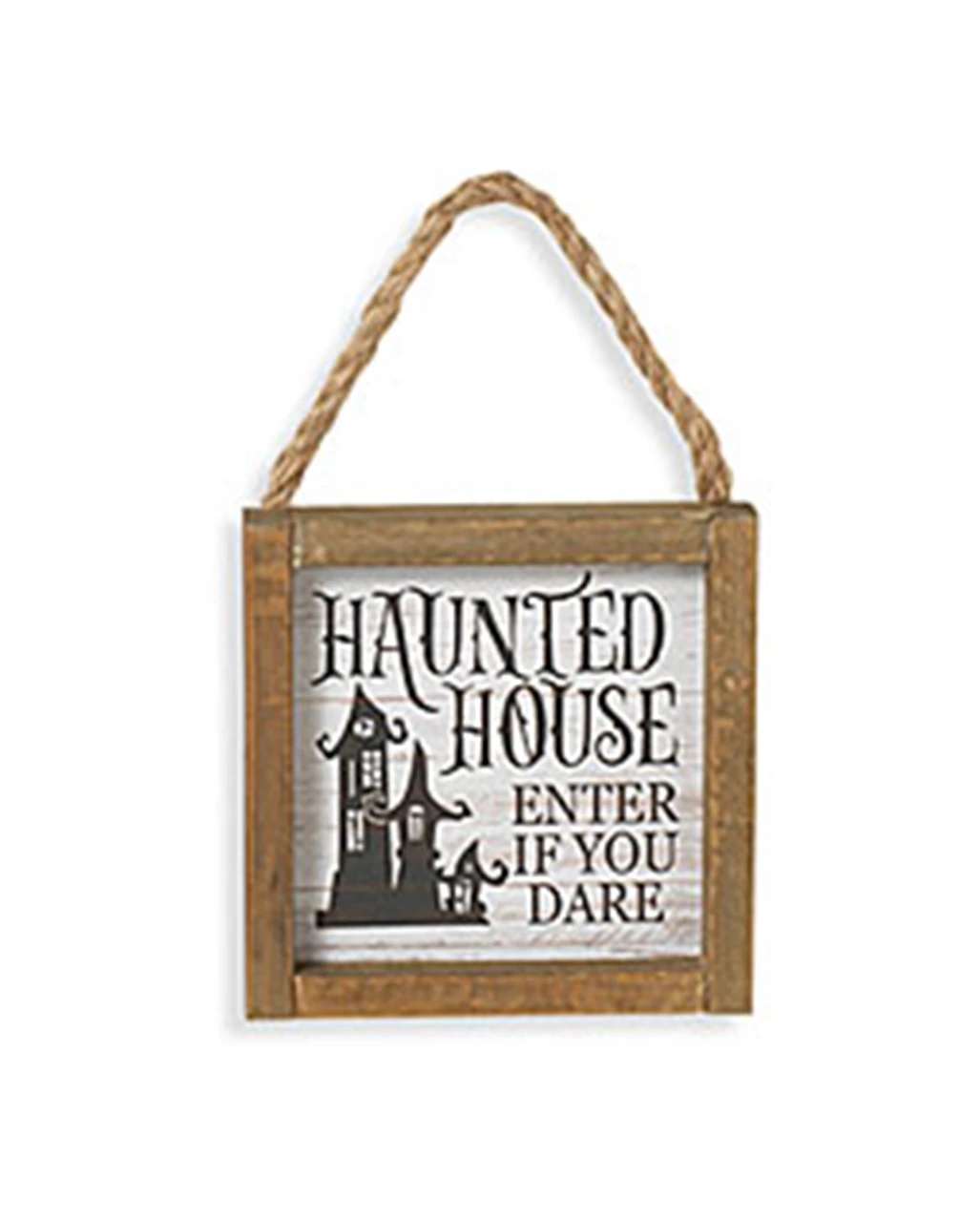 "Haunted House Enter If You Dare" Halloween Wandbild 15cm 3 "Haunted House Enter If You Dare" Halloween Wandbild 15cm