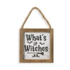 Halloween Wandbild "What´s Up Witches" 15cm 1 Halloween Wandbild "What´s Up Witches" 15cm -Halloween Dekorations Geschäft holz schild whats up witches 15cm wood wall sign halloween dekoschild halloween 54239