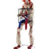 Killer Clown Mit Clown In Käfig Animatronic -Halloween Dekorations Geschäft horror clown mit clown in kaefig animatronic horror clown with clown in cage 38869 01