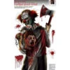 Horrorclown Wandfolie 2 Horrorclown Wandfolie -Halloween Dekorations Geschäft horrorclown wandfolie halloween partydeko halloweenclown deko wall foil killer clown 26476