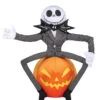 Jack Skellington Auf Kürbis Halloween Greeter 2 Jack Skellington Auf Kürbis Halloween Greeter -Halloween Dekorations Geschäft jack skellington auf kuerbis halloween greeter halloween und horror deko nightmare before christmas deko 51491