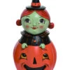 Johanna Parker Peek-A-Boo Kunststein Hexen Figur -Halloween Dekorations Geschäft johanna parker hexe peek a boo dekofigur johanna parker witch peek a boo hexenfigur halloween 52985