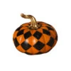 Halloween Kürbis Orange-schwarz Kariert -Halloween Dekorations Geschäft karierter halloween kuerbis orange schwarz checkered halloween pumpkin orange black 54660