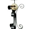 Kerzenhalter Mit Totenschädel -Halloween Dekorations Geschäft kerzenstaender mit totenkopf kerzenleuchter deko gothic dekoration halloween dekoration skull candle holder 36529