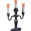 Kerzenständer Mit LED Kerzen 2 Kerzenständer Mit LED Kerzen -Halloween Dekorations Geschäft kerzenstaender mit led kerzen und flackerlicht kerzenleuchter mit totenkoepfen 17480