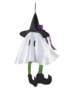 Kleines Weißes Gespenst Mit Hexenhut 36 Cm 7 Kleines Weißes Gespenst Mit Hexenhut 36 Cm -Halloween Dekorations Geschäft kleiner weisser geist mit hexenhut little white ghost with witch hat 39603 02
