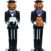 Kürbis Figur Mit Zylinder Und Anzug -Halloween Dekorations Geschäft kuerbis gentleman mit zylinder dekofigur pumpkin gentleman with top hat figure halloween deko 53041