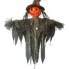 Vogelscheuche Mit LED Kürbiskopf Hängefigur 90cm -Halloween Dekorations Geschäft kuerbis vogelscheuche mit led haengefigur pumpkin scarecrow with led light hanging prop halloween decoration 52624 01