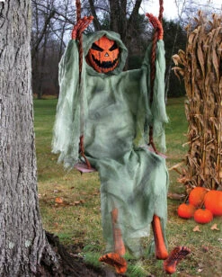 Schaukelndes Kürbis Skelett 150 Cm