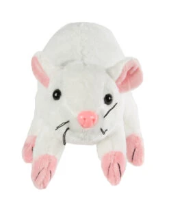 Weiße Plüschratte 19cm -Halloween Dekorations Geschäft kuscheltier ratte 19cm weiss plueschratte fuer kinder geschenkartikel plueschtier ratte 29709 3