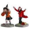 Lemax Spooky Town - Erschrockene Halloween Kids 2er Set -Halloween Dekorations Geschäft lemax spooky town figuren terrfiied trick or treaters halloween dekoration 53617 01
