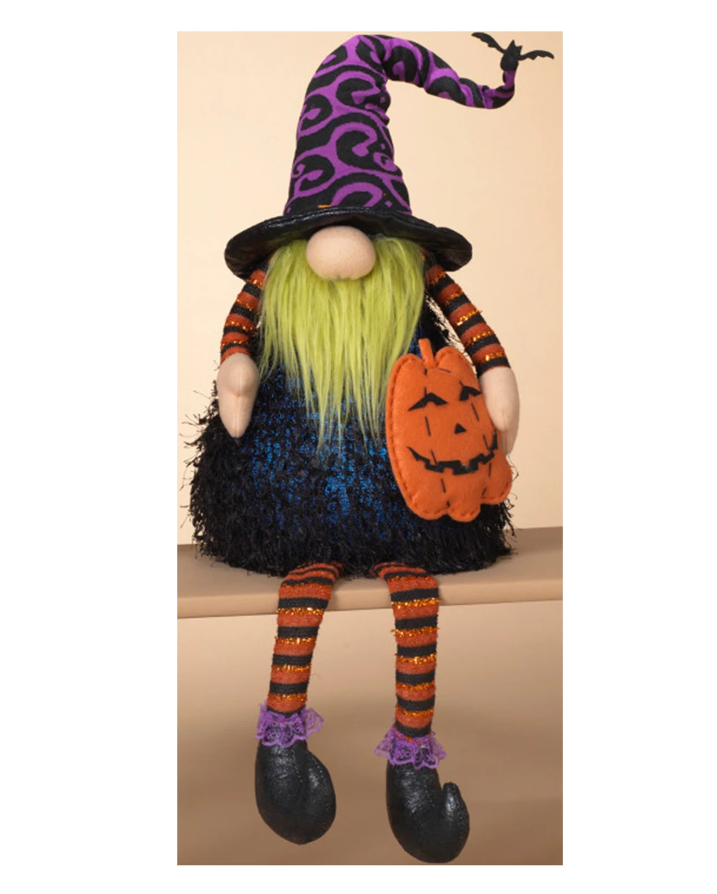 Leuchtender Halloween Zwerg Kantenhocker Mit Kürbis 75cm 4 Leuchtender Halloween Zwerg Kantenhocker Mit Kürbis 75cm – Bild 2