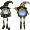 Plüsch Kantenhocker Halloween Gnom Leuchtend 38cm -Halloween Dekorations Geschäft leuchtender pluesch kantenhocker halloween zwerg 38cm plush light up witch gnome shelf sitter 54085