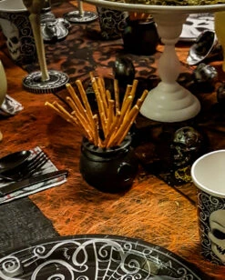 Mini Hexenkessel 12er Packung 7 Mini Hexenkessel 12er Packung -Halloween Dekorations Geschäft mini hexenkessel halloween hexenkessel trick or treat koerbchen suesses oder saures geschenk kessel 19461 2