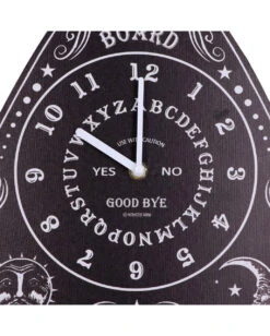 Hexenbrett Wanduhr 34cm -Halloween Dekorations Geschäft ouija board wanduhr hexenbrett wanduhr wahrsagebrett wanduhr spirit board wallclock 53300 05