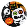 Halloween Monster Partyteller 8 Stück -Halloween Dekorations Geschäft pappteller halloween monster partygeschirr bunte partyteller paper plates halloween 26465