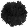 Schwarzer Pompom 30cm -Halloween Dekorations Geschäft pom pom schwarz 30cm halloween dekoration pompom geburstags deko schwarz 29962