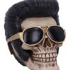 Rock 'n' Roll Totenschädel 17cm -Halloween Dekorations Geschäft rock n roll totenkopf rock n roll totenschaedel rock n roll skull rockabilly wohnaccessoire 53392 01