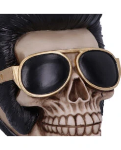 Rock 'n' Roll Totenschädel 17cm 13 Rock 'n' Roll Totenschädel 17cm -Halloween Dekorations Geschäft rock n roll totenkopf rock n roll totenschaedel rock n roll skull rockabilly wohnaccessoire 53392 05