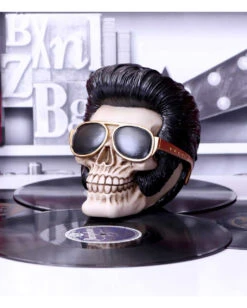 Rock 'n' Roll Totenschädel 17cm 14 Rock 'n' Roll Totenschädel 17cm -Halloween Dekorations Geschäft rock n roll totenkopf rock n roll totenschaedel rock n roll skull rockabilly wohnaccessoire 53392 06