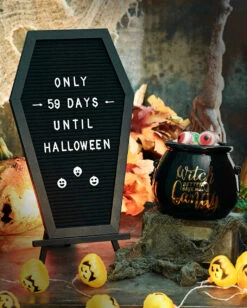 Sarg Buchstabentafel -Halloween Dekorations Geschäft sarg buchstabentafel coffin letterboard halloween und gothic deko 51485 4