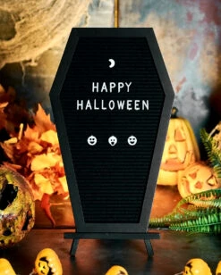 Sarg Buchstabentafel -Halloween Dekorations Geschäft sarg buchstabentafel coffin letterboard halloween und gothic deko 51485 5