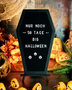 Sarg Buchstabentafel -Halloween Dekorations Geschäft sarg buchstabentafel coffin letterboard halloween und gothic deko 51485 6