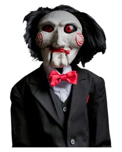SAW Puppe Billy -Halloween Dekorations Geschäft saw billy puppe originale horrorfilm sammler puppe aus james wans saw lizenzierte horrorpuppe fuer jig saw fans 28972 2